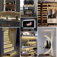 Fosingut COB LED Szalag 3m USB Melegfehér 3000K 480 LED/m Öntapadós Világítás Konyha TV Háttérvilágítás Tükör PC Hálószoba 7