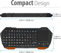Fosmon Hordozható Bluetooth Billentyűzet Touchpad-dal iOS Android Windows PS4 Tablethez 7