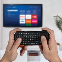 Fosmon Hordozható Bluetooth Billentyűzet Touchpad-dal iOS Android Windows PS4 Tablethez 2