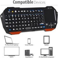 Fosmon Hordozható Bluetooth Billentyűzet Touchpad-dal iOS Android Windows PS4 Tablethez 5