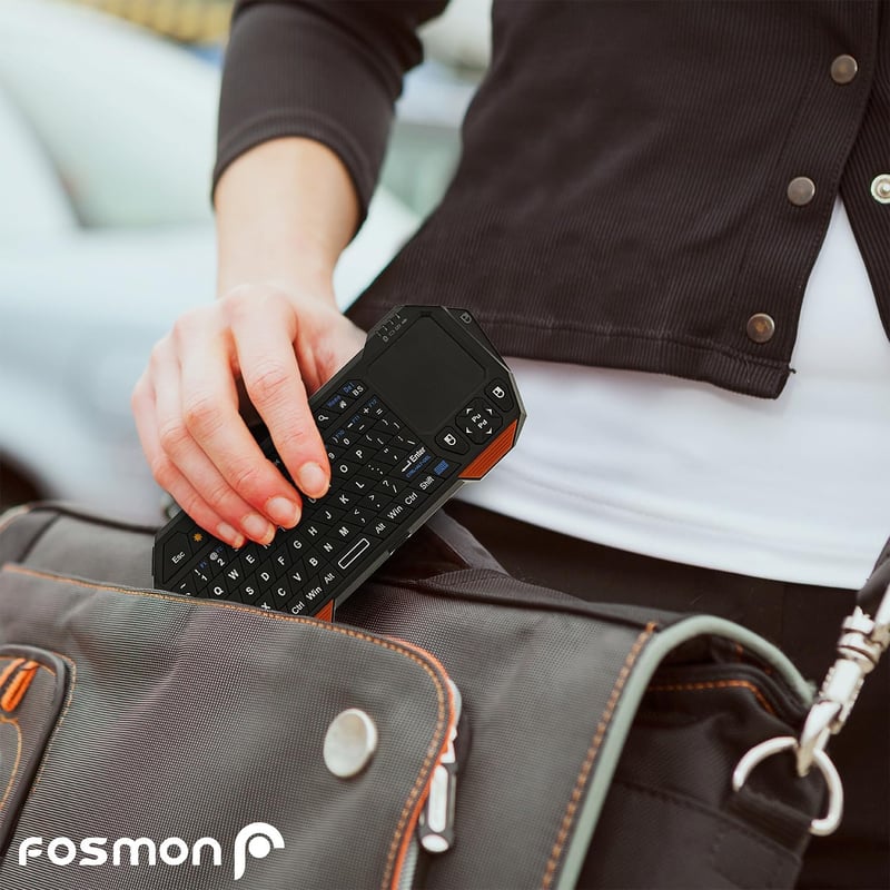 Fosmon Hordozható Bluetooth Billentyűzet Touchpad-dal iOS Android Windows PS4 Tablethez