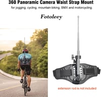 Fotoleey Derék Rögzítő Hátsó Tartó Insta360 X5/X4/X3, GoPro Hero 12/11/10/9 és DJI Osmo 360 Kamerákhoz - Fekete Övcsipesz Akciókamerákhoz 2