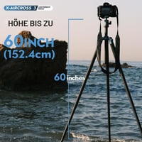 Fotopro 151 cm szénszálas utazó kamera állvány, 360° gömbfej, 0,94 kg, 10 kg terhelhetőség 3