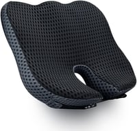 FOUNDCOOL Ergonomikus Ülőpárna Memory Habbal - Ortopédiai Ülésmagasító Felnőtteknek - Kényelmes Üléspárna Irodába, Autóba és Kerekesszékhez 1