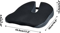 FOUNDCOOL Ergonomikus Ülőpárna Memory Habbal - Ortopédiai Ülésmagasító Felnőtteknek - Kényelmes Üléspárna Irodába, Autóba és Kerekesszékhez 7