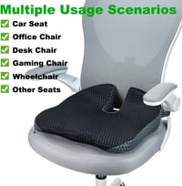 FOUNDCOOL Ergonomikus Ülőpárna Memory Habbal - Ortopédiai Ülésmagasító Felnőtteknek - Kényelmes Üléspárna Irodába, Autóba és Kerekesszékhez 5