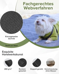 FoundGo Sátor Szőnyeg Acél Szemekkel 280g/m² HDPE Kempingszőnyeg Hordtáskával - 2.5 x 4.5 m, charcoal 4