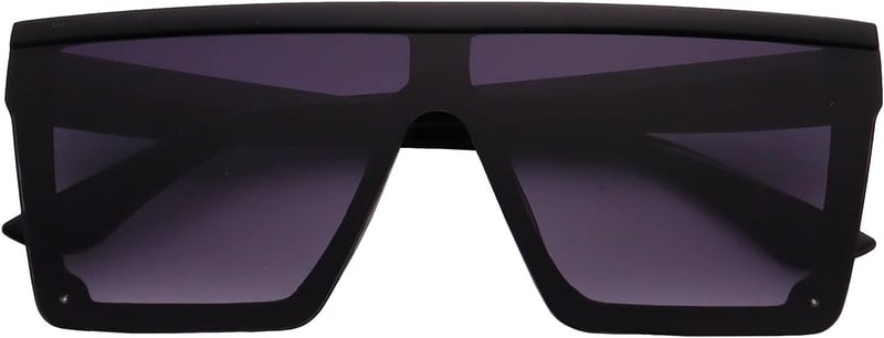 FOURCHEN Négyzetes Túlméretezett Napszemüveg Női Férfi Unisex Nagy Keret Lapos Felső Divatos Retro Stílus