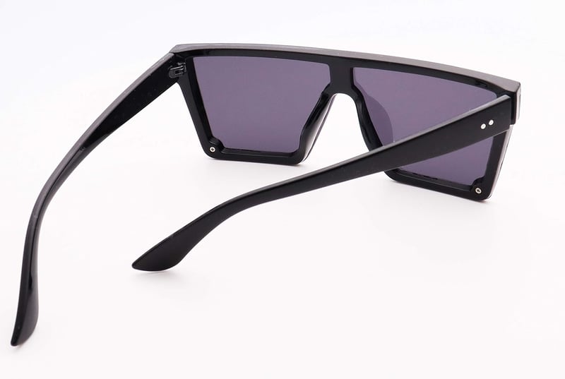 FOURCHEN Négyzetes Túlméretezett Napszemüveg Női Férfi Unisex Nagy Keret Lapos Felső Divatos Retro Stílus