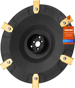 FourShow disk s noževima + 6 zamjenskih oštrica za robotske kosilice Husqvarna Automower 420/430x/440/520/550