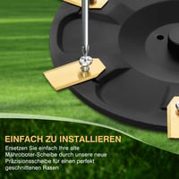 FourShow Késlemez 6 db kés kompatibilis Segway Navimow i105E i108E i110E i205 AWD i208 AWD robotfűnyíró vágókorong 4