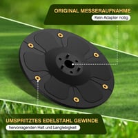 FourShow Késlemez 6 db kés kompatibilis Segway Navimow i105E i108E i110E i205 AWD i208 AWD robotfűnyíró vágókorong 3