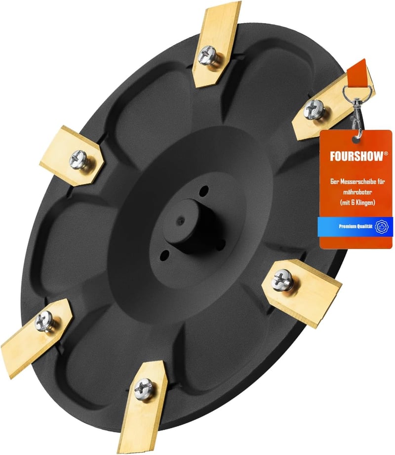 FourShow Késlemez 6 db kés kompatibilis Segway Navimow i105E i108E i110E i205 AWD i208 AWD robotfűnyíró vágókorong