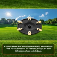 FourShow Késlemez 6 db kés kompatibilis Segway Navimow i105E i108E i110E i205 AWD i208 AWD robotfűnyíró vágókorong 7