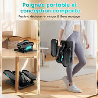 FOUSAE 2-in-1 Elliptikus Trainer 15 Fokozat Távirányítóval Időseknek 9