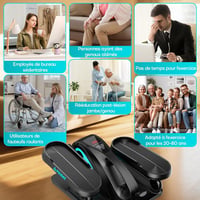FOUSAE 2-in-1 Elliptikus Trainer 15 Fokozat Távirányítóval Időseknek 8