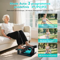 FOUSAE 2-in-1 Elliptikus Trainer 15 Fokozat Távirányítóval Időseknek 4