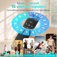 FOUSAE 2-in-1 Elliptikus Trainer 15 Fokozat Távirányítóval Időseknek 3