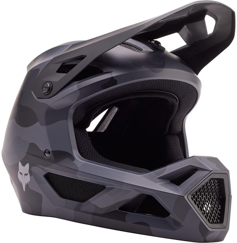 Fox Racing Youth Rampage Camo MTB sisak MIPS védelemmel - fekete camo - YM méret