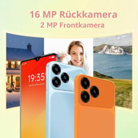 Smartfón FOXIONO 316Blue bez viazanosti – 6,52-palcový HD displej, 3 GB RAM + 16 GB ROM, 4G, 16 MP fotoaparát, 3000 mAh 6