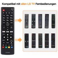 FOXRMT AKB75095308 Univerzálny diaľkový ovládač pre LG Smart TV - Použitie bez nastavenia, 10m dosah, Kompatibilný s 60UJ6309 65UJ6309 43LJ61 2
