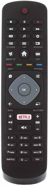 FOXRMT Philips Távirányító - Eredeti 996596003606 Helyettesítő, Netflix Gombbal, 32PFS5362/49PUS610112/65PUS6262 TV Modellekhez, Programozás 1