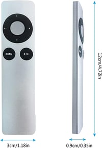 FOXRMT Univerzális Távirányító Apple TV 1, 2, 3, 4 Készülékekhez - Fekete, 10m Hatótávolság, MC377L/A A1294 A1218 A1378 A1427 Kompatibilis 2