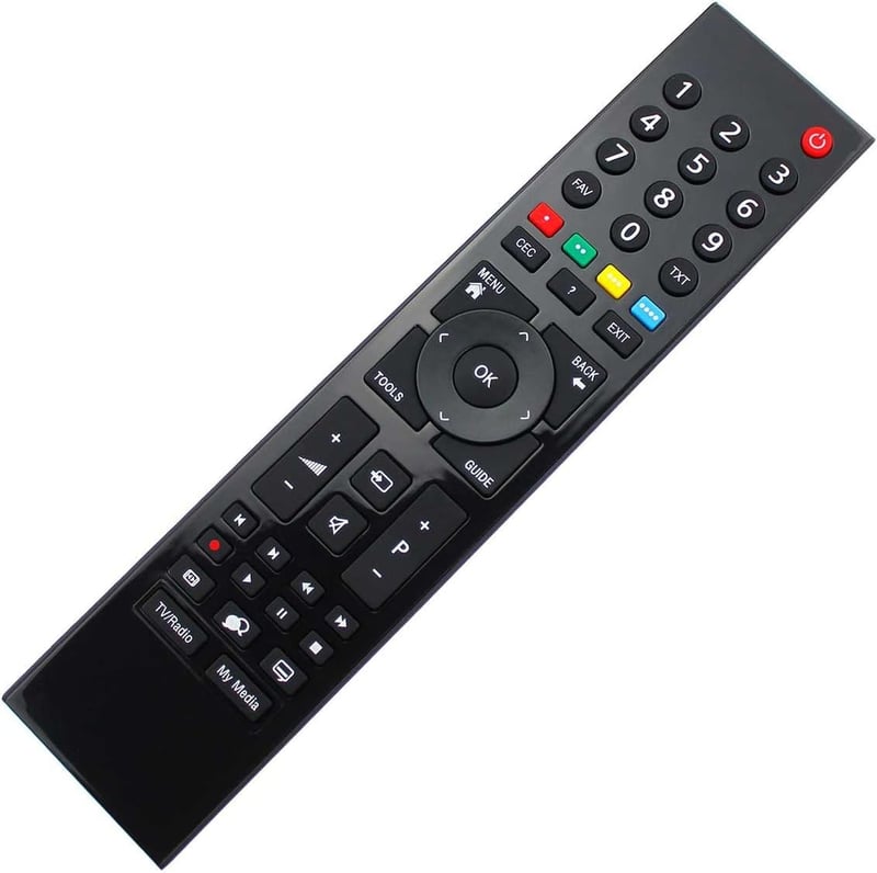 Univerzálny diaľkový ovládač FOXRMT pre Smart TV Grundig - Kompatibilný s modelmi P7187 TP7187R TP7, dosah 10m, ergonomický dizajn