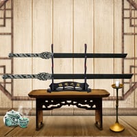 FOXSMZZ Szamurájkard Tartó Fali Állvány - 4 Szintes Bársonyozott Katana Wakizashi Tanto Kard Tartó Állvány Karcolás Elleni Védelemmel 7