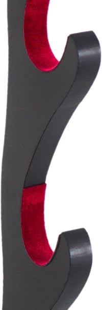 FOXSMZZ Szamurájkard Tartó Fali Állvány - 4 Szintes Bársonyozott Katana Wakizashi Tanto Kard Tartó Állvány Karcolás Elleni Védelemmel 4