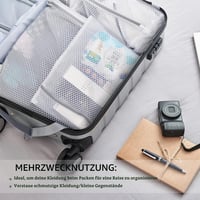 Set 3 Saci de Rufe Premium Foyer Nuage, Tip Făgure, pentru Lenjerie Delicată, cu Fermoar, Alb, 30x40 cm, pentru Călătorii și Organizare, pentru Chiloți, Lenjerie Intimă 5