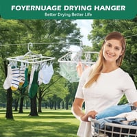Foyer Nuage Ruházat Szárítóállvány 20 Klipsszel Fehérnemű Zokni Törölköző 7