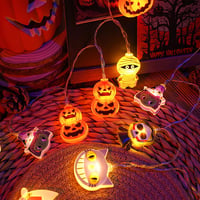 FPEAOB Halloween LED fényfüzér 3m 20 LED időzítővel vízálló dekoráció 5