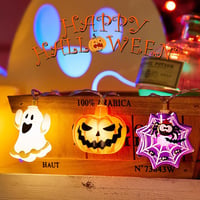 FPEAOB Halloween LED fényfüzér 3m 20 LED időzítővel vízálló dekoráció 4
