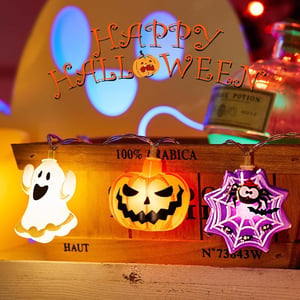 FPEAOB Halloween LED fényfüzér időzítővel, vízálló - 3 m, 20 LED