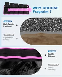 Fragraim Állítható Súlyzott Csuklóbandák és Bokasúlyok Szett 1,5-10 kg 4
