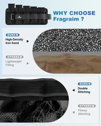 Fragraim Állítható Súlyzott Csuklóbandák és Bokasúlyok Szett - 1,5-10 kg 4