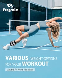 Fragraim Závažie na členky a zápästia 10 kg 1 pár - Fitness, beh, gymnastika, závažia na ruky a nohy na cvičenie 6