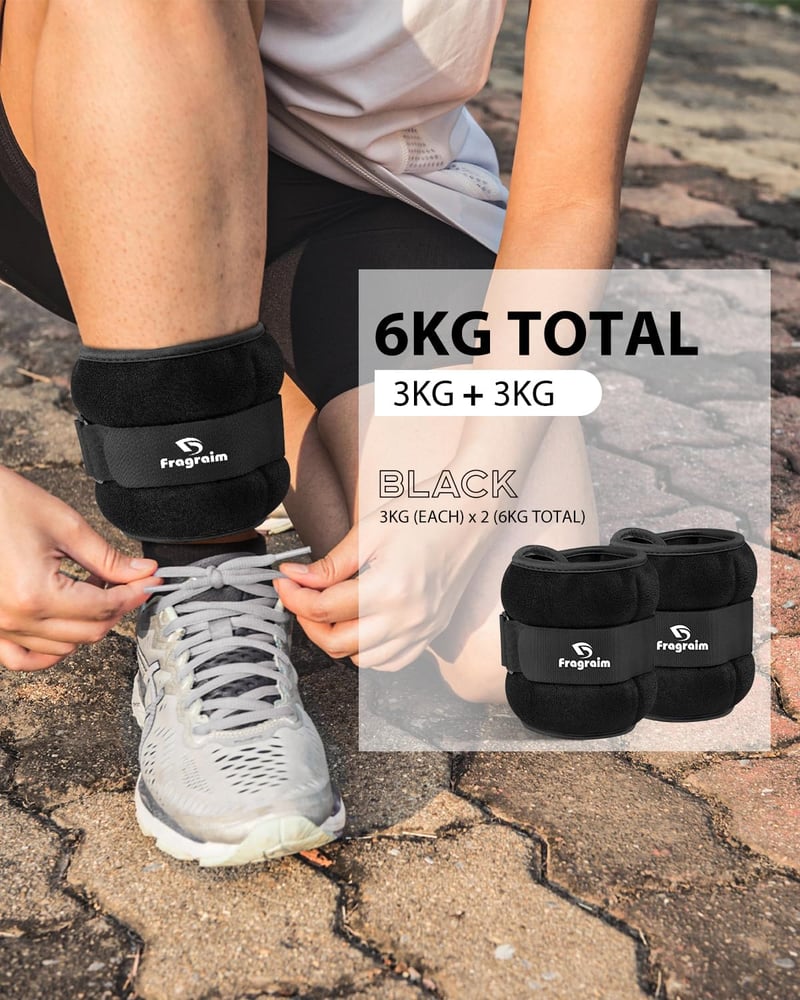 Fragraim Súlyzott Csuklóbandák és Lábsúlyok 1-10 kg Edzéshez Futáshoz
