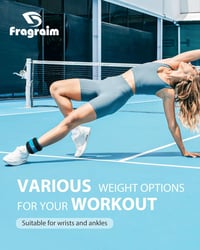 Fragraim Súlyzott Csuklócsalád és Lábsúly 1-10 kg Fitness Edzéshez 6