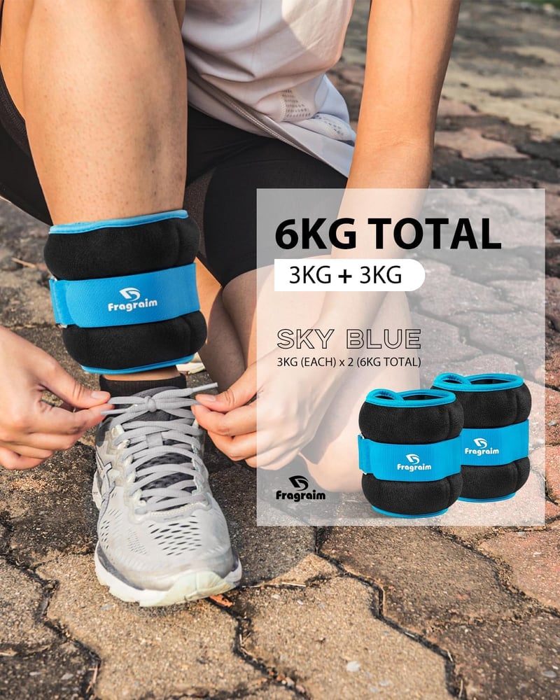 Fragraim Súlyzott Csuklócsalád és Lábsúly 1-10 kg Fitness Edzéshez