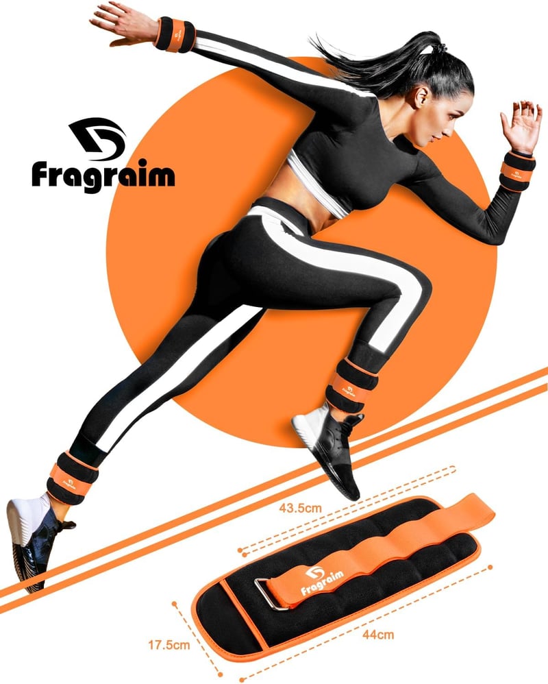 Fragraim Súlyzott Csuklóvas és Lábsúly Készlet 1-10 kg Edzéshez és Futáshoz