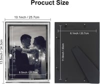 FramePro A4 oklevél és bizonyítvány képkeret üveg előlappal, falra akasztható, ezüst dokumentumkeret 5