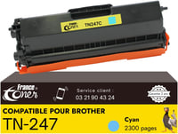 FranceToner Cyan Lézertonerkazetta Brother TN247K Kompatibilis 2300 Oldal 1