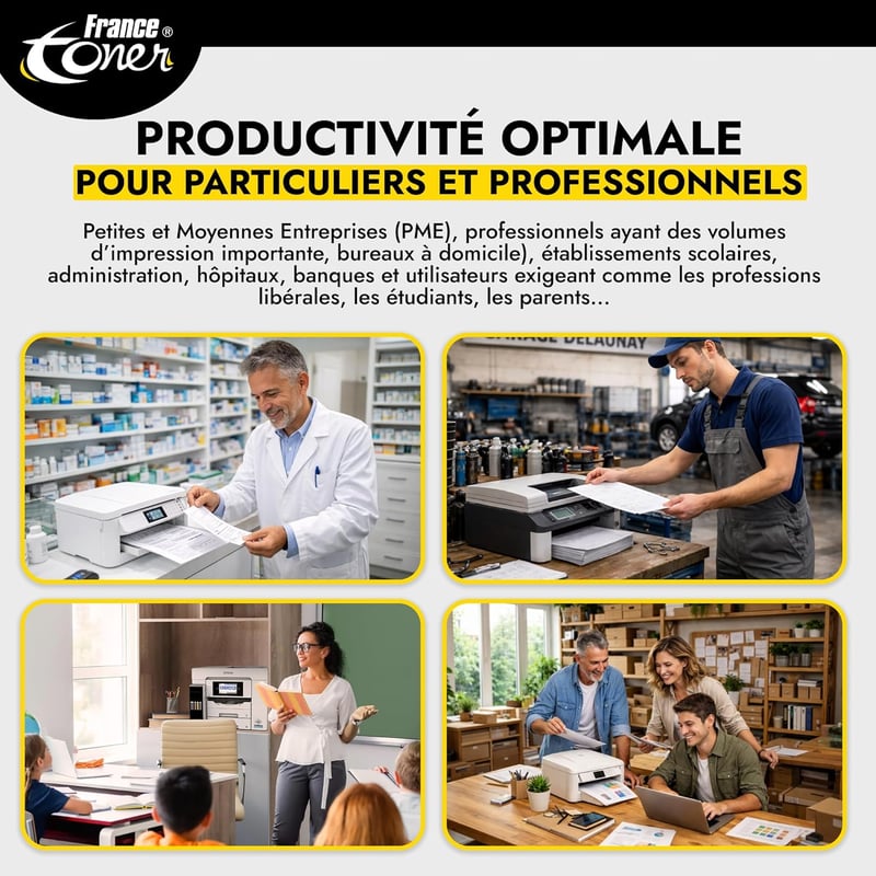 FranceToner Cyan Lézertonerkazetta Brother TN247K Kompatibilis 2300 Oldal