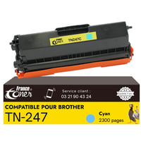 FranceToner TN-247 kompatibilni laserski toner za Brother pisače, cijan, 3000 stranica 1