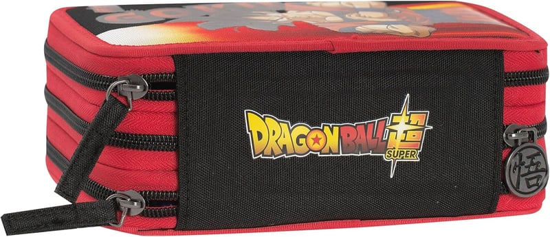 Franco Cosimo Panini Dragon Ball tolltartó 3 rekeszes narancssárga + írószer szett