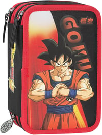 Franco Cosimo Panini Dragon Ball tolltartó 3 rekeszes narancssárga + írószer szett 1