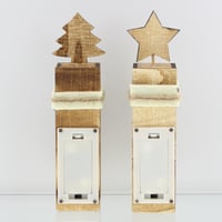 Set 2 figurine decorative LED în formă de ren Frank Flechtwaren – înălțime 22 cm – Decorațiune de Crăciun pentru masă, ornament de Advent 3