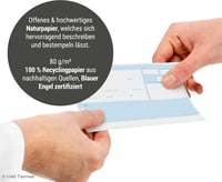 Frank Paperman privát receptblokk orvosoknak, DIN A6, 275 lap - kék 6